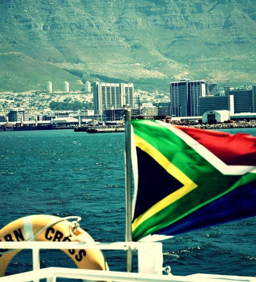 cape town, south-africa, ocean, africa, city, nature, coast, flag